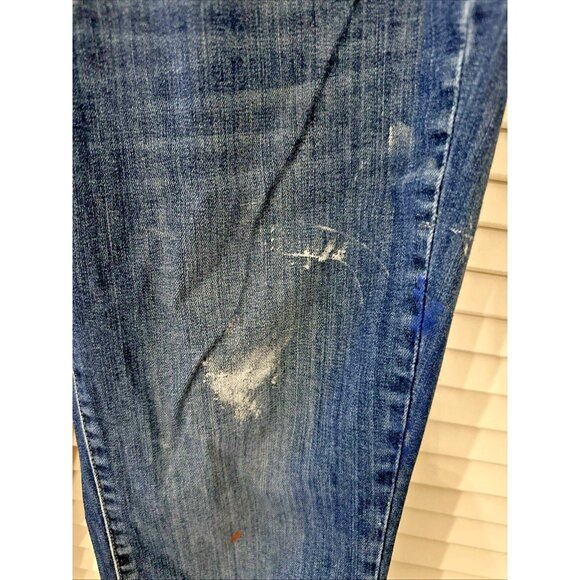 Rare Vintage DKNY Women's Soho Boot Jeans HANDPRINT 30" Waist 29" Inseam 8" Rise - Picture 5 of 14